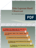 Teks Laporan Hasil Observasi