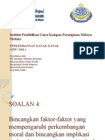 Faktor-Faktor Yang Mempengaruhi Perkembangan Moral Dan Implikasi Perkembangan Sosio-Emosi Terhadap Proses P&P