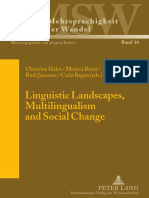"Linguistic Landscapes, Multilingualism and Social Change" (2003)