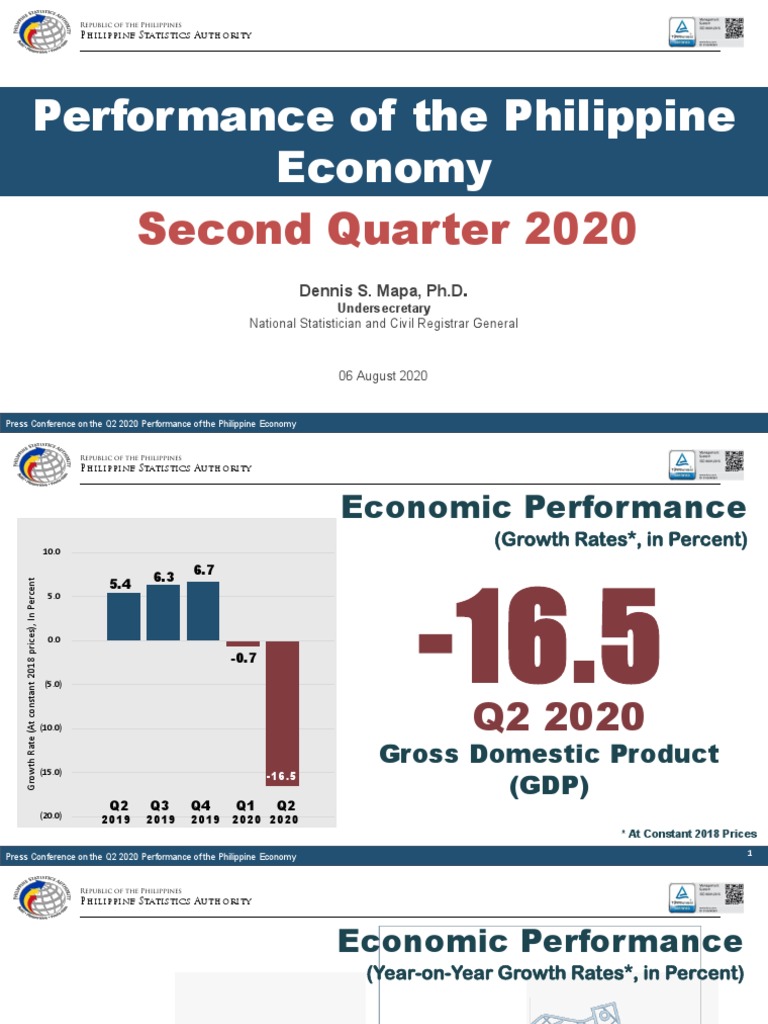 Q2 2020 Philippine Economic Report | PDF | Gross Domestic Product ...