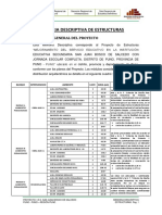 Memoria Descriptiva Estructuras