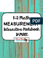 K-2 Math Measurement: Interactive Notebook Sample