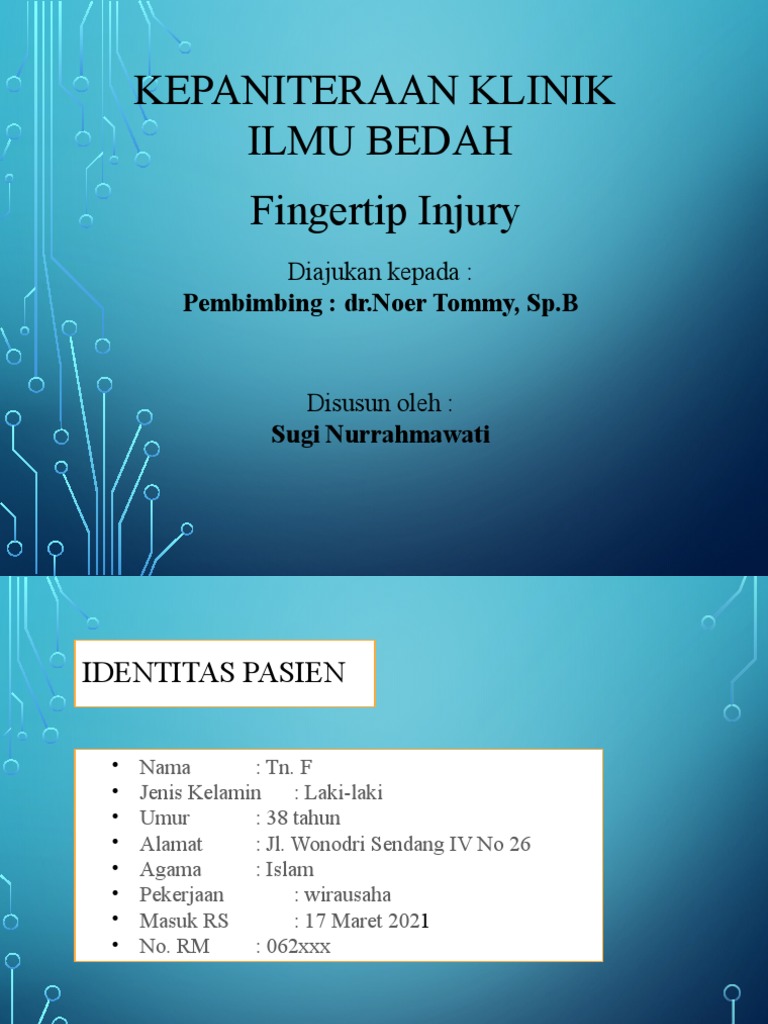 Finger Tip Injury PDF