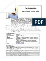 Curriculum Vitae I Made Andi Arsana, PH.D: Madeandi@ugm - Ac.id