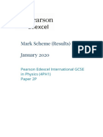 January 2020 Mark Scheme 2P