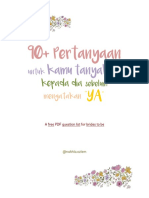 90+ Pertanyaan Untuk Kamu Tanyakan Kepada Dia Sebelum Mengatakan YA