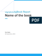 Gghjkoobjjbook Report: Name of The Book
