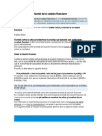 Análisis Vertical y Horizontal de Los Estados Financieros