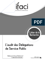L Audit Des Delegations de Services Public