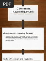 Government Accounting Process: Basic Transactions of The Government Entity