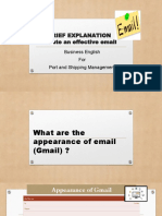 Brief Explanation Create An Effective Email: Business English For Port and Shipping Management