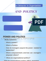 Power and Politics: Human Behavior in Organization