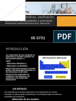 1.2 Materiales Metálicos, Clasificación, Obtención, Propiedades y Procesos