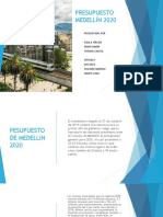Presupuesto Medellin 2020