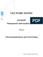 Lecture Notes: ISYS6295 Management Information System