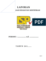 Laporan Sertifikasi LSP RPMM KATALIA 2015