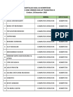 LSP STMIK IKMI CIREBON & TELEMATIKA COMPUTER OPERATOR COMPETENCY RESULTS