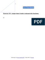 Les Fractions Exercice 18 Cinquieme