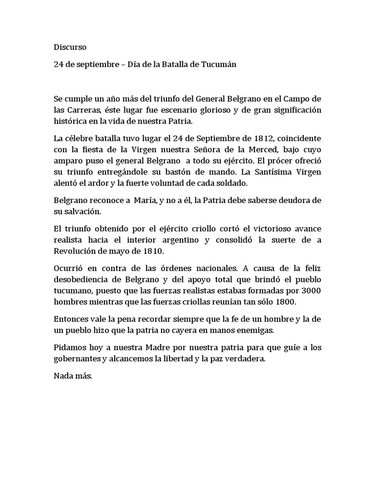 Discurso Del 24 de Septiembre PDF