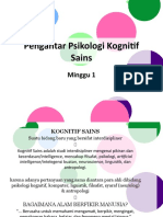 Pengantar Kognitif Sains - 2016