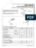 MDF10N65B: N-Channel MOSFET 650V, 10.0A, 1.0