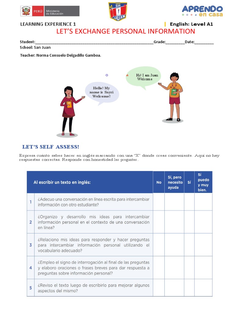 Activity 01 - A1 | PDF | Crecimiento personal y profesional | Estudios ...