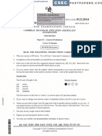 June 2014 P1 Chemistry