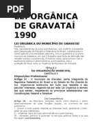 resumo LEI ORGÂNICA