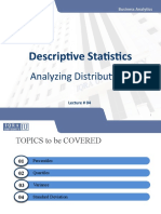 Descriptive Statistics: Analyzing Distributions