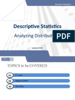 Descriptive Statistics: Analyzing Distributions