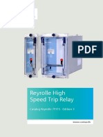 Reyrolle High Speed Trip Relay: Catalog Reyrolle 7PJ15 Edition 3