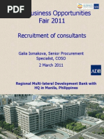 Download BOF 2011 Recruitment of Consultants - Galia Ismakova by Butch D de la Cruz SN50333813 doc pdf