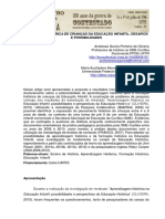 Formação histórica da criança da educação infantil. Desafios e possibilidades.