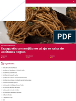 Espaguetis Con Mejillones Al Ajo en Salsa de Aceitunas Negras - Discovery Latinoamérica