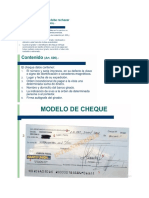 Cheque(Modelo, concepto y caracteristicas)