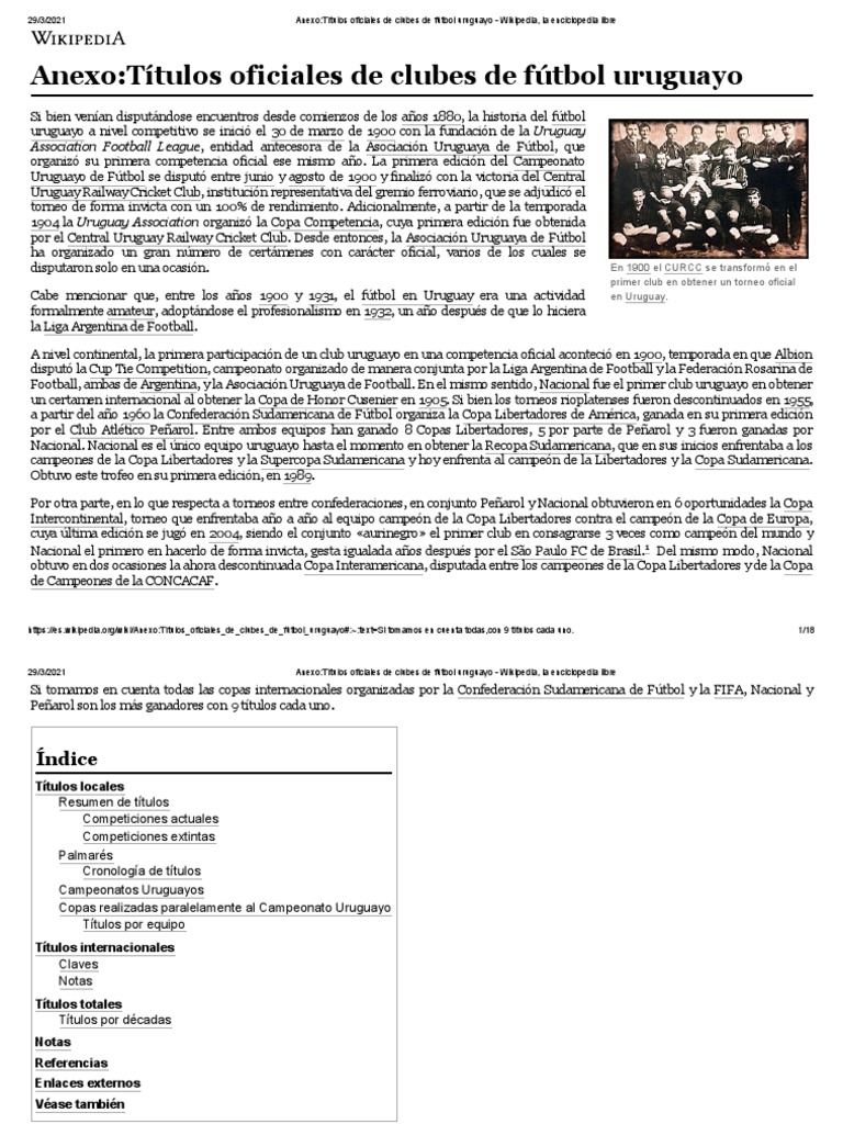 Campeonato Uruguayo de Primera División Profesional, Wiki Club Nacional de  Football