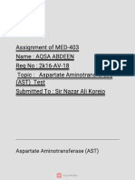 Assi Gnmentofmed-403 Name:Aqsaabdeen Regno:2K16 - Av - 18 Topi C:Aspar T at Eami Not Ransfer Ase (Ast) Test Submi T T Edto:Si Rnazaral Ikor Ej O