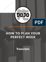 How To Plan Your Perfect Week Transcripts