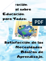 Álbum Declaración Mundial Sobre La Educación para Todos