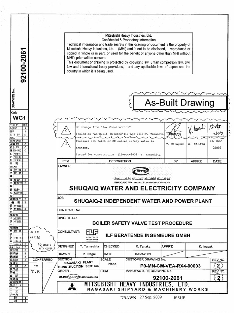 Boiler Safety Valves Test Procedure | PDF
