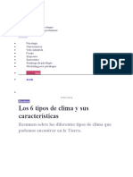 Tipos de Clima