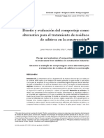 Diseño y Evaluación Del Compostaje Como Alternativa para El Tratamiento de Residuos de Aditivos en La Construcción