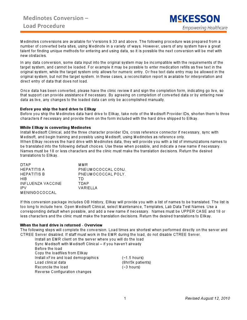 MediNotes Conversion Steps For VARs | PDF | File Format | Electronic ...