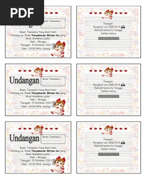 Undangan Anak Khitan Muh Rifan
