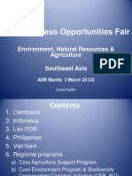2011 Business Opportunities Fair: Environment, Natural Resources & Agriculture Southeast Asia