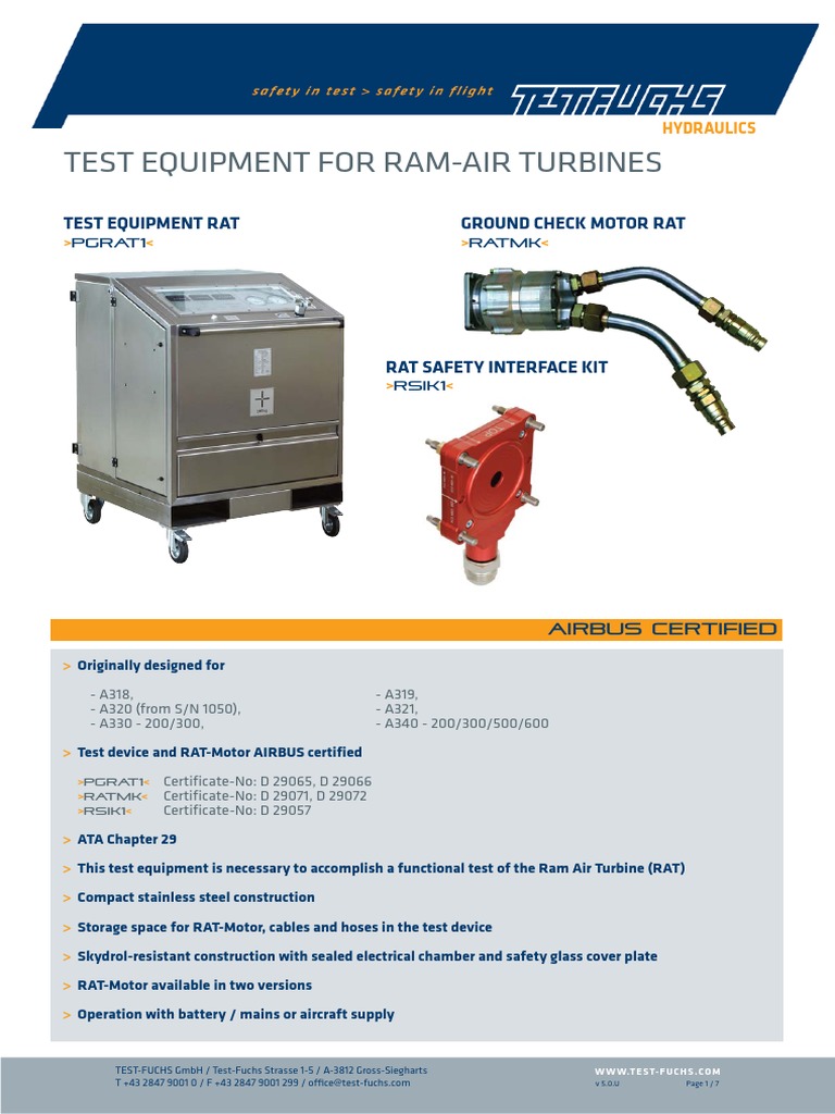 Airbus RAT Test Equipment Overview | PDF | Manufactured Goods | Machines