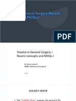 Trauma in General Surgery-Recent Concepts and MCQs-I
