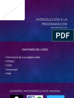 Introducción a la programación web: HTML, CSS y JavaScript