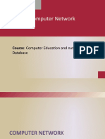 Computer Network: Course: Computer Education and Nutritional