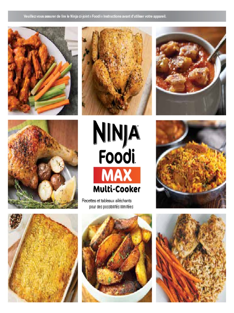 Livre Recette Multicuiseur Moulinex 12 En 1 Pdf Livre Ninja Foodi Max Presures Recettes | PDF | Soupe | Légumes